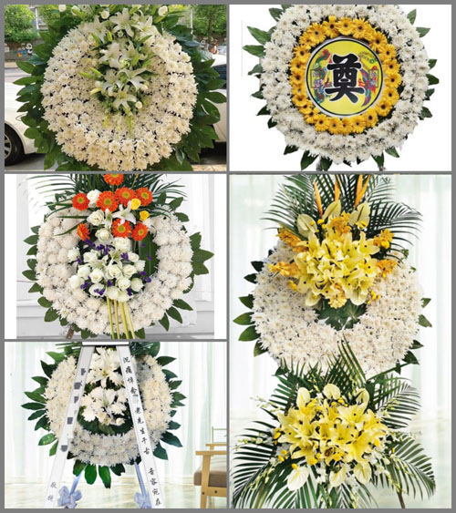 福建龙岩永定区培丰镇振东村花圈速递